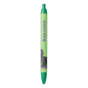 Stylo Noir Caricature de gros gorilles joyeux