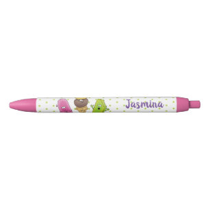 Stylo Noir Caricature drôles de glace popsicle dessin animé t