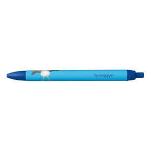 Stylo Noir Caricature en bécasseau mignon