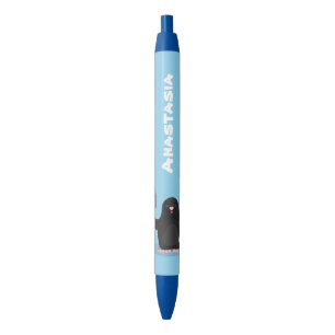 Stylo Noir Caricature mole joyeux