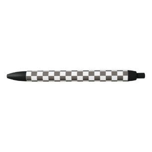 Stylo Noir Carré de À damiers noir et blanc