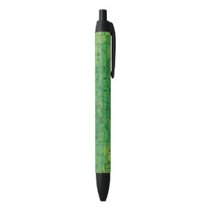 Stylo Noir Carte aéronautique