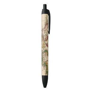 Stylo Noir Carte d'îles britanniques
