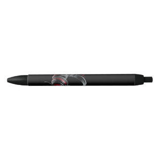 Stylo Noir casque rouge