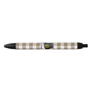Stylo Noir Casquette pèlerin noir sur plan Brown - Thanksgivi