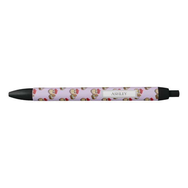 Stylo Noir Chasse aux oeufs de Pâques (Devant)