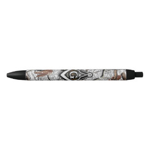 Stylo Noir Chasse Camouflage Carré Compass 3
