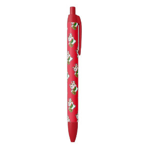 Stylo Noir Chat chanceux japonais "Maneki Neko"