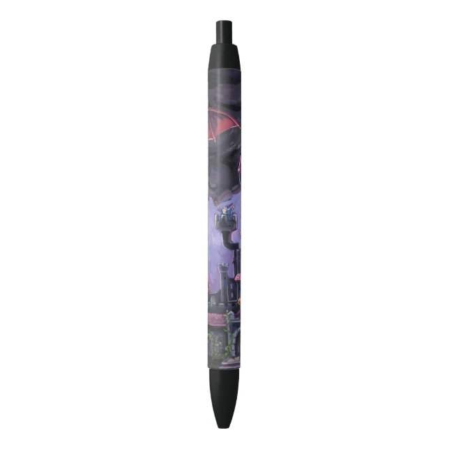 Stylo Noir Château du Dragon (devant Vertical)