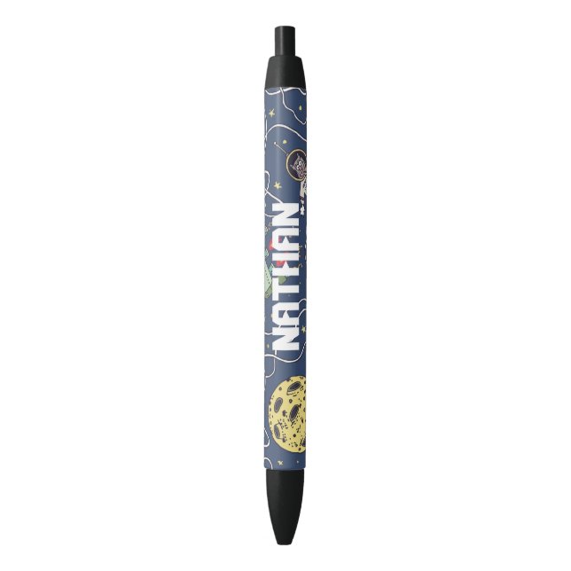 Stylo Noir Chats et roquettes dans l'espace Enfants personnal (devant Vertical)