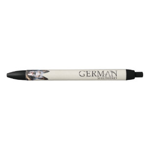 Stylo Noir Chien de berger allemand de travail - GSD