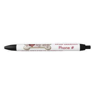 Stylo Noir Chien Grooming Client, Stylo-cadeaux Treshow