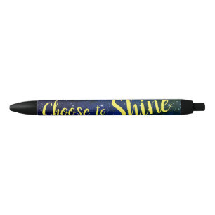 Stylo Noir Choisissez Shine Stars Cosmos