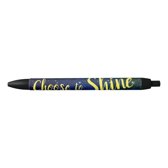 Stylo Noir Choisissez Shine Stars Cosmos (Devant)