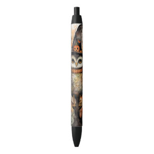 Stylo Noir Chouette ironique dans un Casquette sorcier Hallow