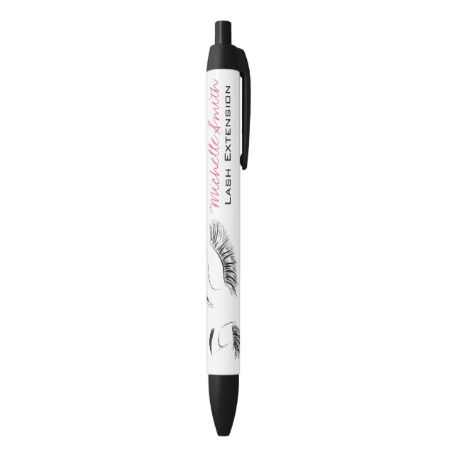 Stylo Noir Cils Élégants Noir et Blanc Dessin Bar à Cils (Bas (Vertical))