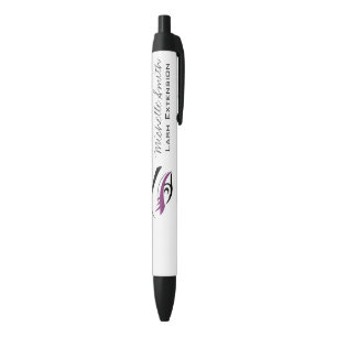 Stylo Noir cils longs de l'oeil pourpre Icône d'extension Las