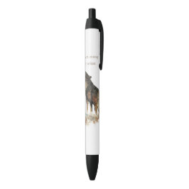 Stylo Noir Citation de Wolf Inspirationnel de plusieurs grand