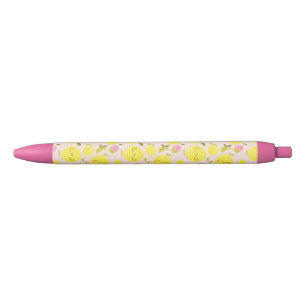 Stylo Noir Citron rose fraise