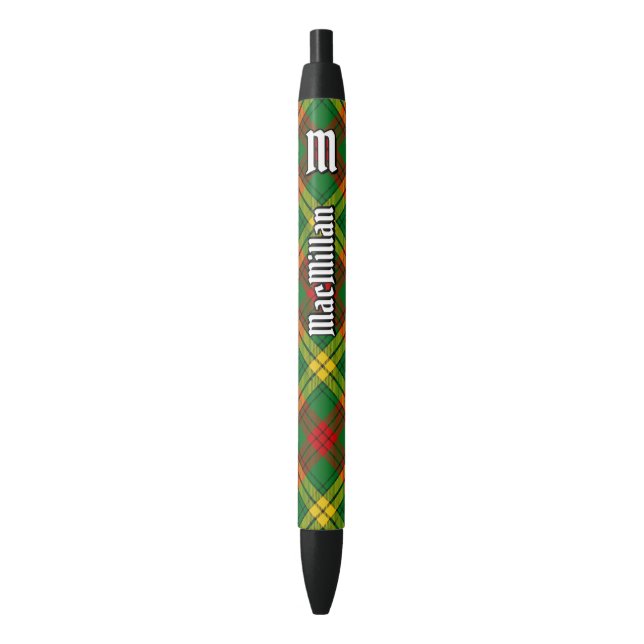 Stylo Noir Clan MacMillan Tartan (devant Vertical)