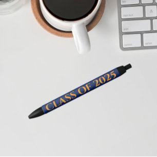 Stylo Noir Classe de couleurs bleu et orange de la Marine Ann