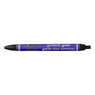 Stylo Noir Classe Letterman de 2026 Graduation