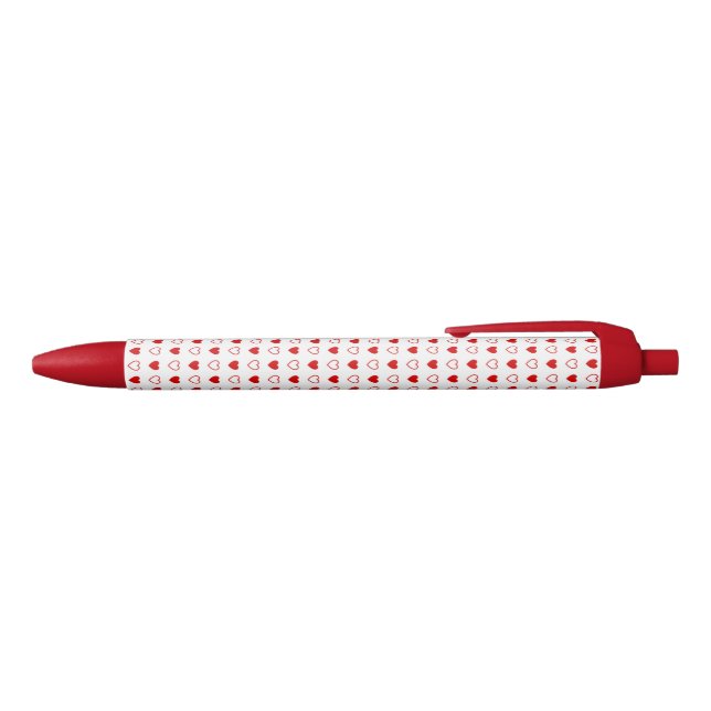 Stylo Noir Coeurs (Haut)