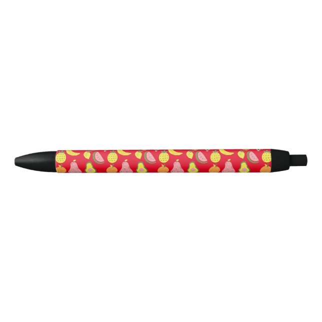 Stylo Noir Collection de fruits assorés Thunder_Cove (Devant)