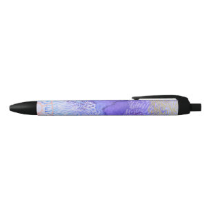 Stylo Noir Conception abstraite violette