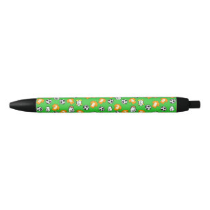 Stylo Noir Conception de football avec chemises en or