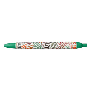 Stylo Noir Conception de mots positifs