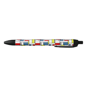 Stylo Noir Conception de style de Mondrian