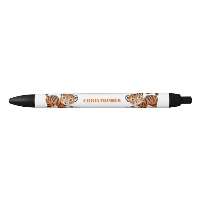 Stylo Noir Conception de tigre (Devant)