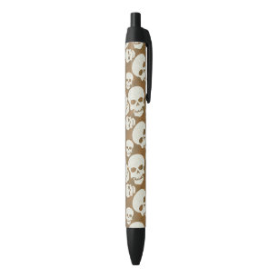 Stylo Noir Conception graphique de motif de crâne