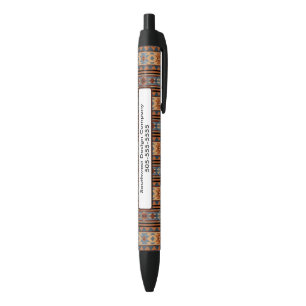 Stylo Noir Conception sud-ouest Adobe Grey Brown Tribal Motif