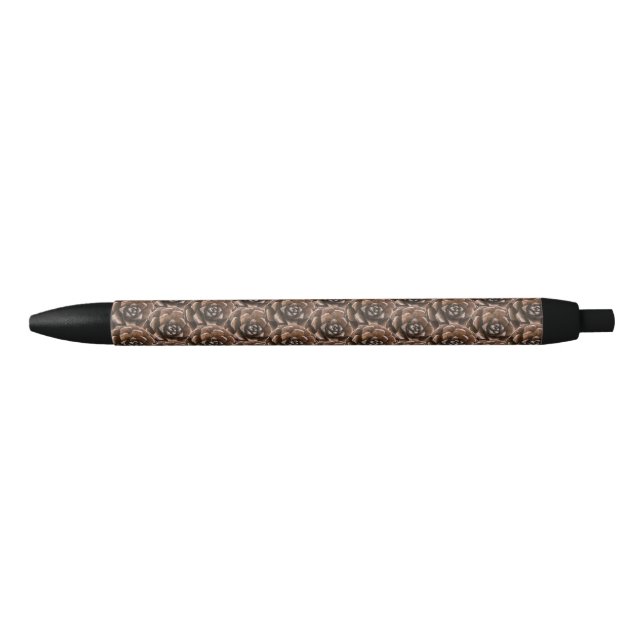 Stylo Noir Cône de pin (Devant)