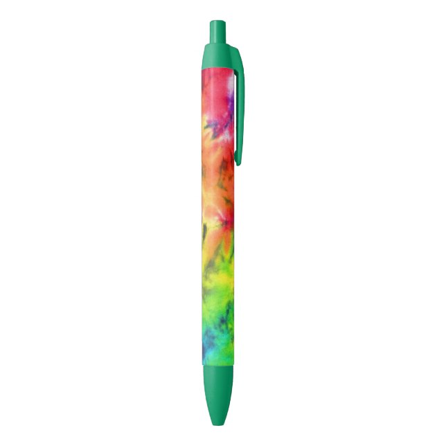 Stylo Noir Cool Abstrait chaud Rainbow Batik Tie Dye Motif (Bas (Vertical))