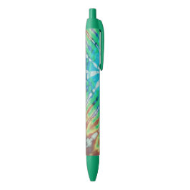 Stylo Noir Cool Abstrait Green Brown Beach Batik Tie Dye