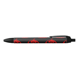 Stylo Noir Cool mignon rouge Halloween Citrouille Motif