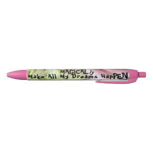 Stylo Noir Cool mignonne Magiquement Rendre Tous Mes Rêves Ha