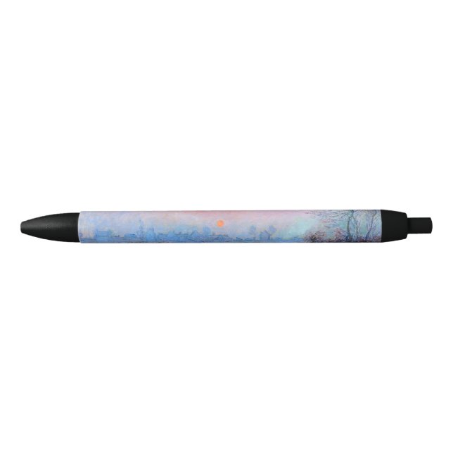 Stylo Noir Coucher de soleil sur la Seine Claude Monet (Devant)