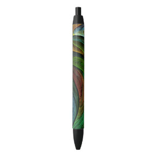 Stylo Noir Couleur Gloire Moderne Art Abstrait Motif Élégant