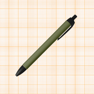 Stylo Noir Couleur solide verte de l'Armée