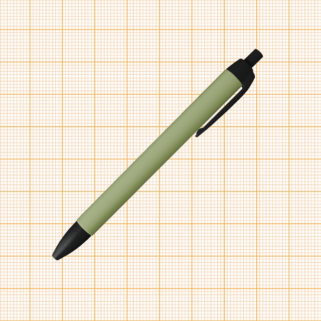 Stylo Noir Couleur solide verte de mousse (Créateur téléchargé)