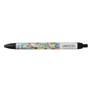 Stylo Noir Couleurs d'été personnalisées Peinture Splatter Mo