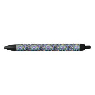 Stylo Noir Couleurs psychédéliques Universe Mandala