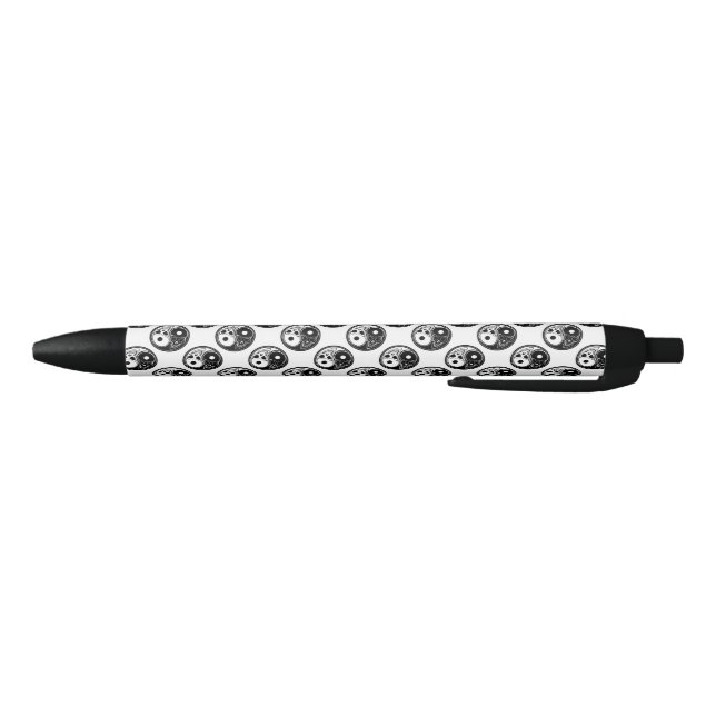 Stylo Noir Crânes Yang Pen/Ying (Bas)