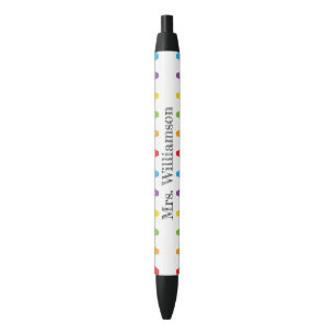 Stylo Noir Crayons arc-en-ciel personnalisés Appréciation d