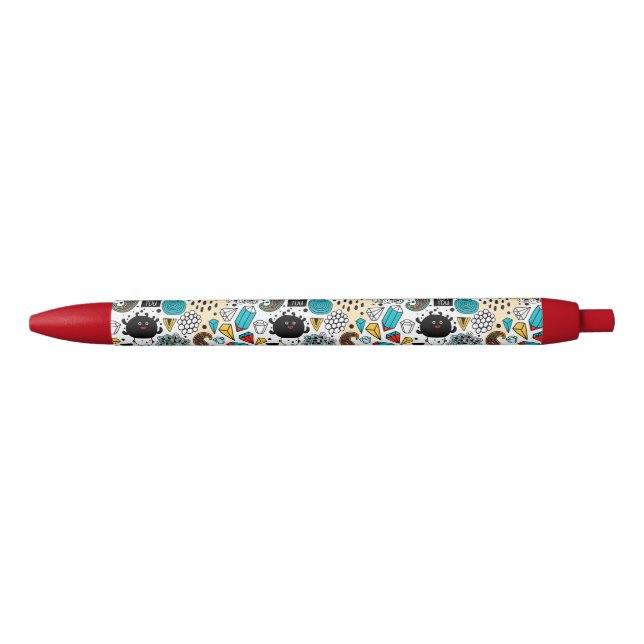 Stylo Noir Crazy head (Devant)