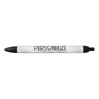 Stylo Noir Créez Votre Propre Design Sur Mesure
